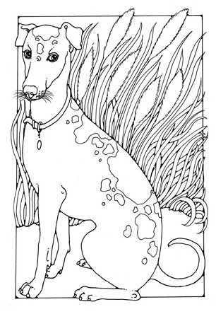 Dogs to Colour In