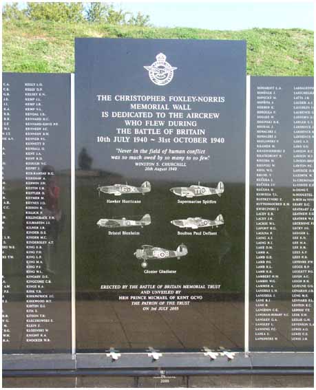 Christopher Foxley-Norris Memorial Wall