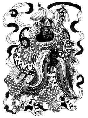 God of the right hand doorway