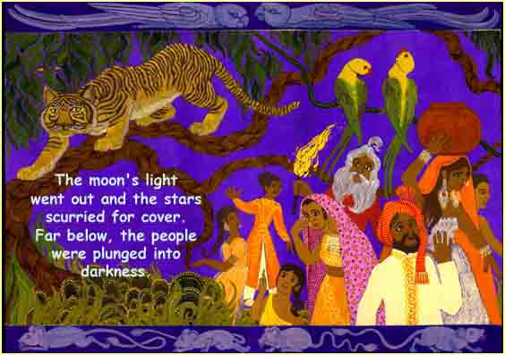 The Moon goes out