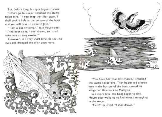 Mousedeer's boat sinks