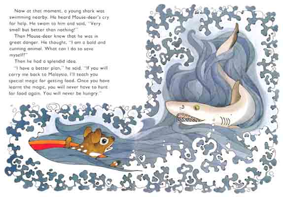 Mousedeer meets the shark