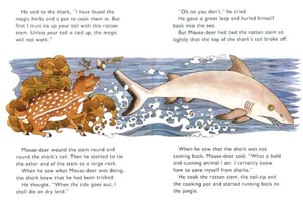The shark escapes