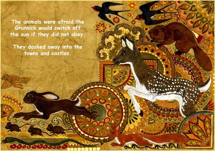 The animals set out